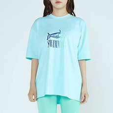 soleil 女款游泳寬鬆版型短袖防磨衣上衣