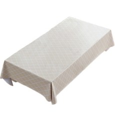 Badibo 防水桌套 桌布, 80 x 120 cm, 線條米色