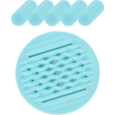 그린피티 원형 화분 깔망 블루, 100개