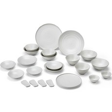 廣州窯 Dam系列 4人餐具組 23p, 23種, 淡白色