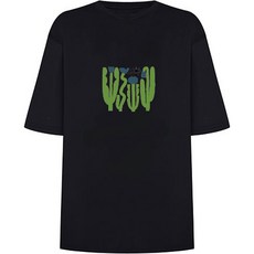 솔레일 남성용 루즈핏 플랜트 래쉬가드 반팔 상의