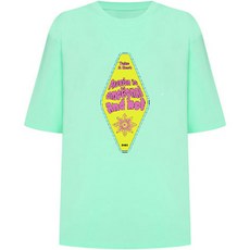 솔레일 여성용 트로피칼 비치 루즈핏 래쉬가드 반팔 상의