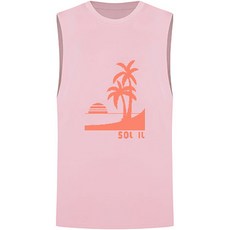 솔레일 남성용 체형커버 팜트리 래쉬가드 루즈핏 나시