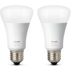 飛利浦 Hue 白色氛圍 806 流明 9W 智能燈泡, 2個