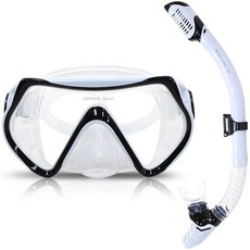 Squalo 附乾式呼吸管浮潛套組 SS-501, 白色