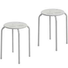 하우스레시피 듀코 미니 스툴 2p, 라이트그레이, 2개