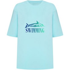 솔레일 남성용 스위밍 루즈핏 반팔 래쉬가드 상의