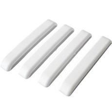 오토반 블랙슈트 라벨반사 차량용 도어가드 4p, 화이트, 1세트