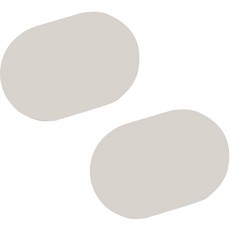 모노플리 가죽 양면 테이블 매트 2p, 라이트그레이, 40 x 30 cm