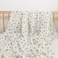 我的小雛菊小花單層夏毯午睡毯, 棕色