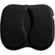 G&Y車用涼感矽膠蜂巢墊坐墊, 涼爽/通風, 黑色, 1個