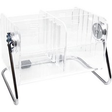 EVER HOUSE 旋轉式亞克力方形收納架, 1個, 透明