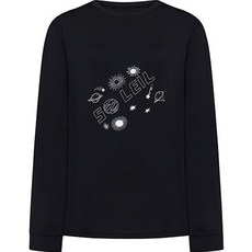 soleil 女款線條設計寬鬆版長袖防曬泳衣上衣