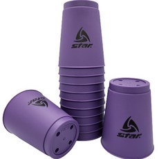 starsports 彩色疊杯12個, 紫色, 1套