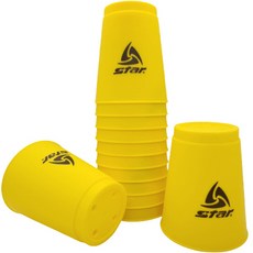 starsports 彩色疊疊杯 12入, 黃色, 1個