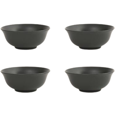 ERATO ST 啞光大碗 湯碗 優格碗, 炭灰色, 4個