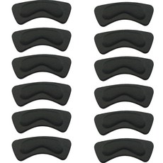 윙코코 加厚後腳跟保護緩衝墊, 12個, 黑色