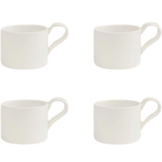 ERATO Brieen 日常把手馬克杯 咖啡杯, 4個, 白色