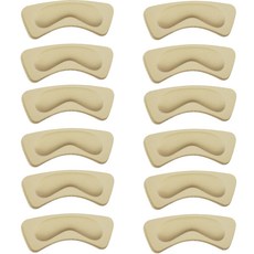 윙코코 加厚後腳跟保護緩衝墊, 12個, 膚色