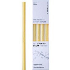 sliderstraw 長版 黃色, 4入, 1個