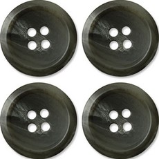 고급 무광 코트 가디건 단추 30mm, 카키각시봉, 4개