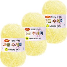 Yarna 大捲菜瓜布編織線 100g, 152柔黃, 3個