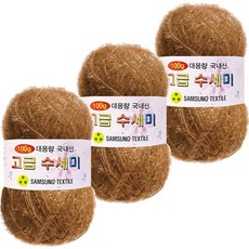 Yarna 大捲菜瓜布編織線 100g, 174駝棕, 3個