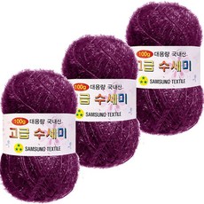 Yarna 大捲菜瓜布編織線 100g, 180 紫梅, 3個