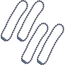 東大門按鈕特大色狗牌, 4個, 海軍藍