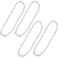 ButtonKing 彩色軍牌鏈, 4個, 淺紫色