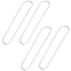 ButtonKing 彩色軍牌鏈, 4個, 白色