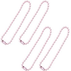 ButtonKing 彩色軍牌鏈, 4個, 粉紅色