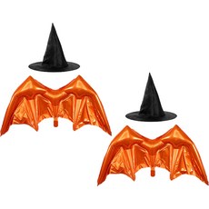 indi.k 萬聖節氣球翅膀 + 帽子套組, 2套, 橘色 + 黑色