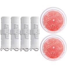 Dewbell 旅行用沉澱物過濾替換濾芯 4入+維他命蓮蓬頭過濾器 2入組, 多汁葡萄柚香(蓮蓬頭過濾器), 1組