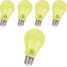 DAYTIME 內建轉換器LED燈泡 9W, 5個, 黃色