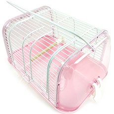 鸚鵡 小動物 小型外出籠, 1個, 粉紅色