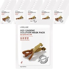 Leverage 紅參溶液面膜, 50個, 1入
