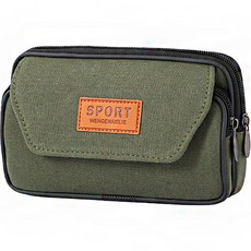 Tingall 可掛於登山肩帶或腰帶的手機包 橫式 卡其色