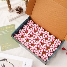 Mostick 可愛螺旋糖果 LED蠟燭 24入, 混色