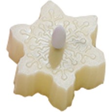 Mostick 雪花彩色LED燭光, 象牙白