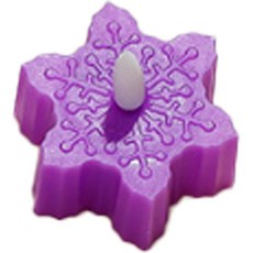 모스틱 눈꽃 컬러 led 촛불, 퍼플