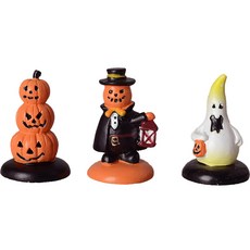 家庭咖啡館微型萬聖節裝飾品 3入, 南瓜鬼