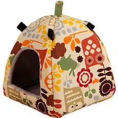 Petflow 幾何圖案溫暖巢穴型半圓小動物躲藏處 L, 5, 1個