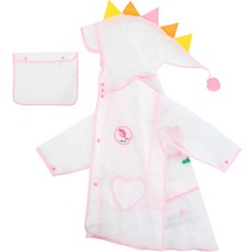 ROROCHAT 兒童恐龍半透明雨衣