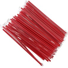 Tinapicnic Bentee長直吸管 紅色, 500個, 1套