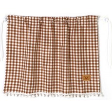 G&Y 格紋熊吸盤式汽車遮陽板, 棕色, 1個