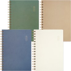 4000 A5硬封面感性筆記本 4種組, 混色, 1組