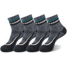 renoma 男士運動緩震登山中筒襪 REM-37, 炭灰色