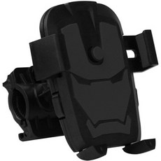 피어니스트 원터치 오토바이용 휴대폰 거치대 핸들바형, 핸들바형 블랙