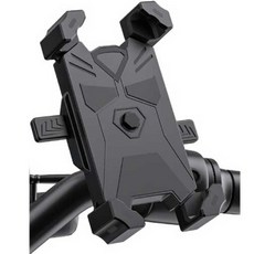 PEONIST 摩托車用手機支架 A型 把手款, 黑色, 單一商品